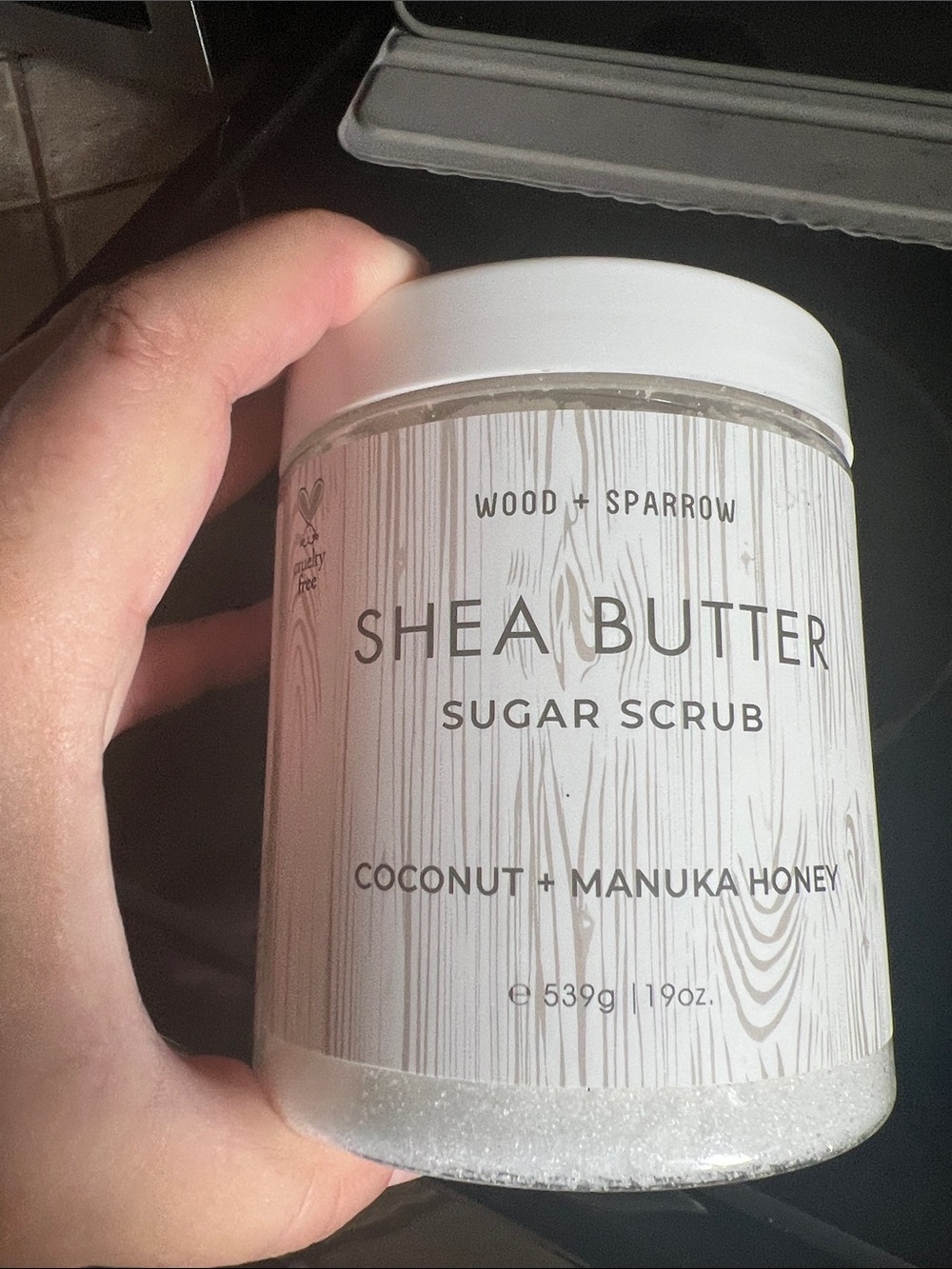 Shea Butter Sugar Scrub - Coconut & Manuka Honey (White)